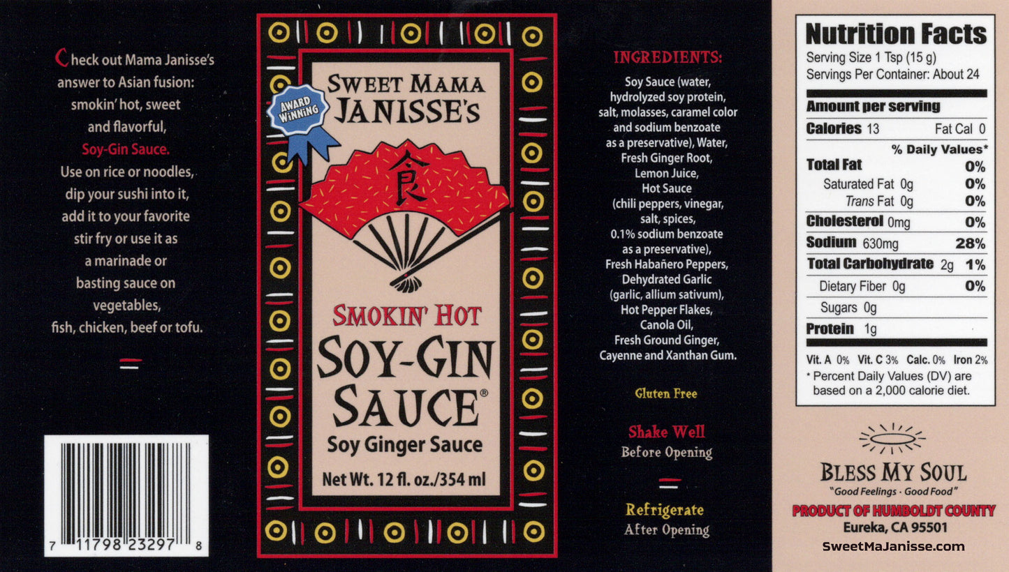 SMOKIN' HOT SOY-GIN SAUCE® (3-Pack)