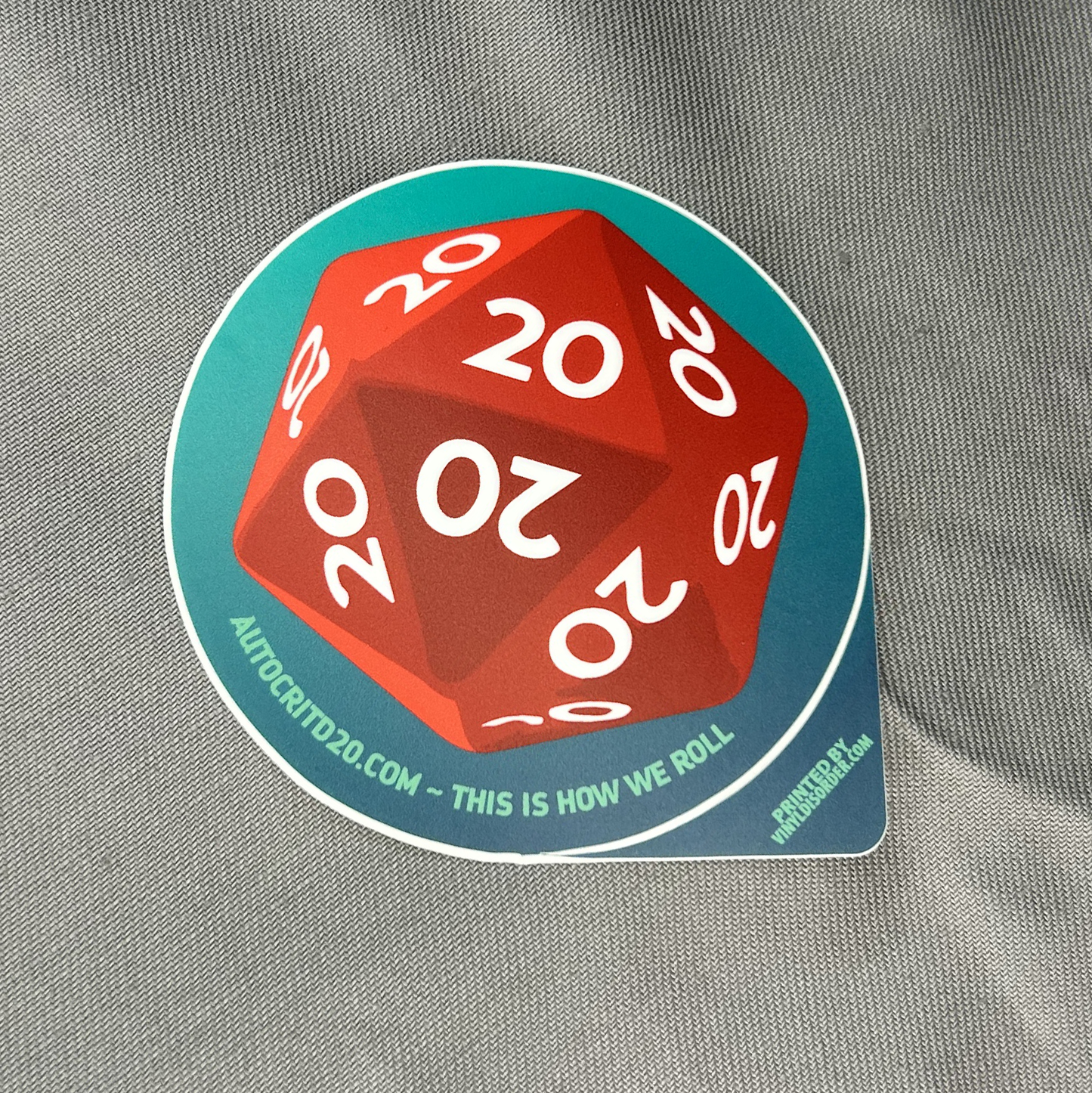 AutoCrit D20 Stickers