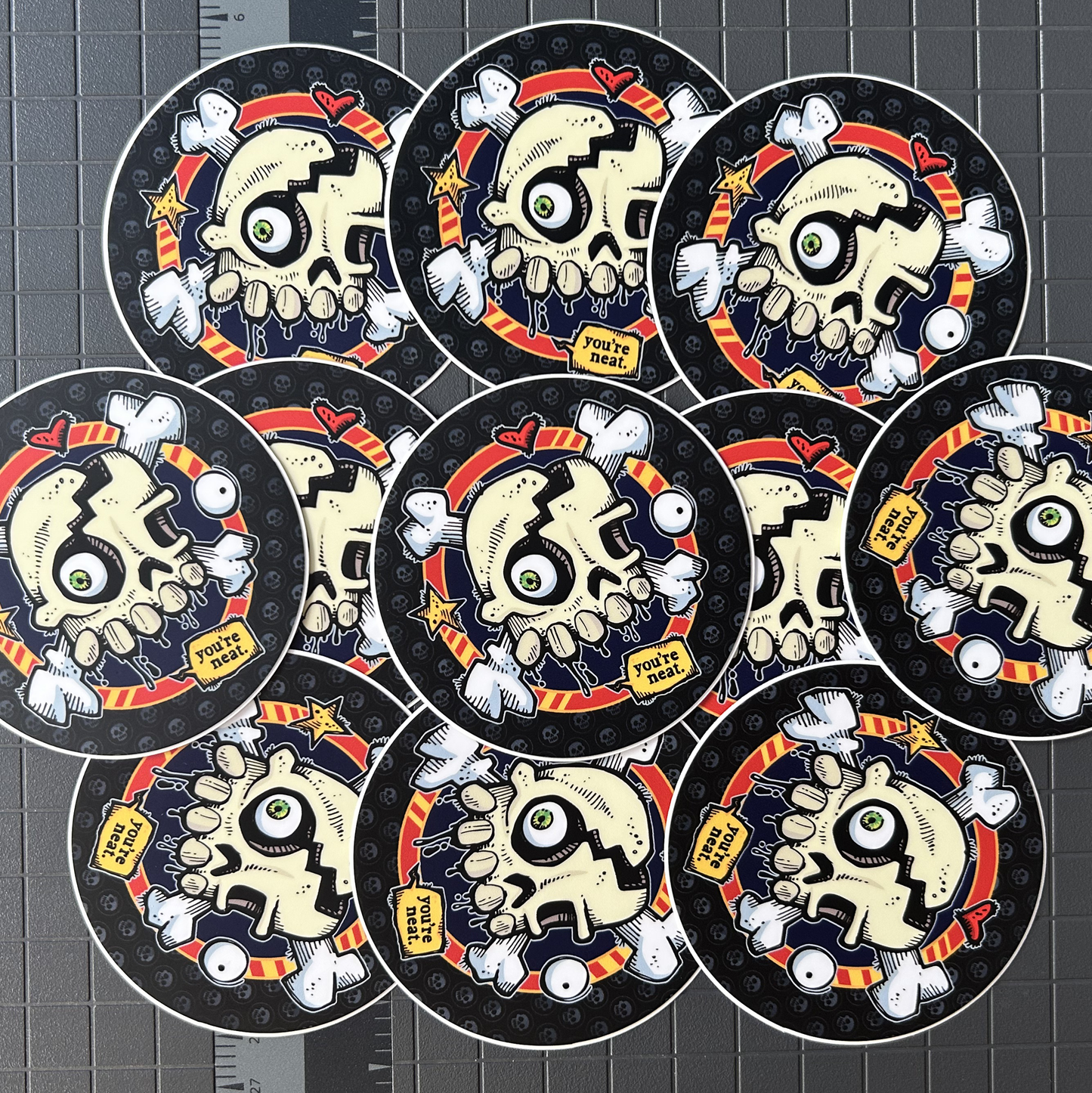 You're Neat (Black) 3" Round