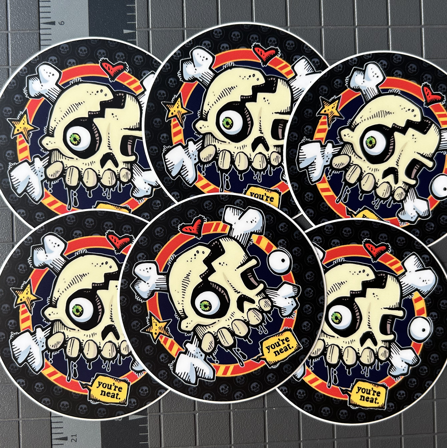 You're Neat (Black) 3" Round