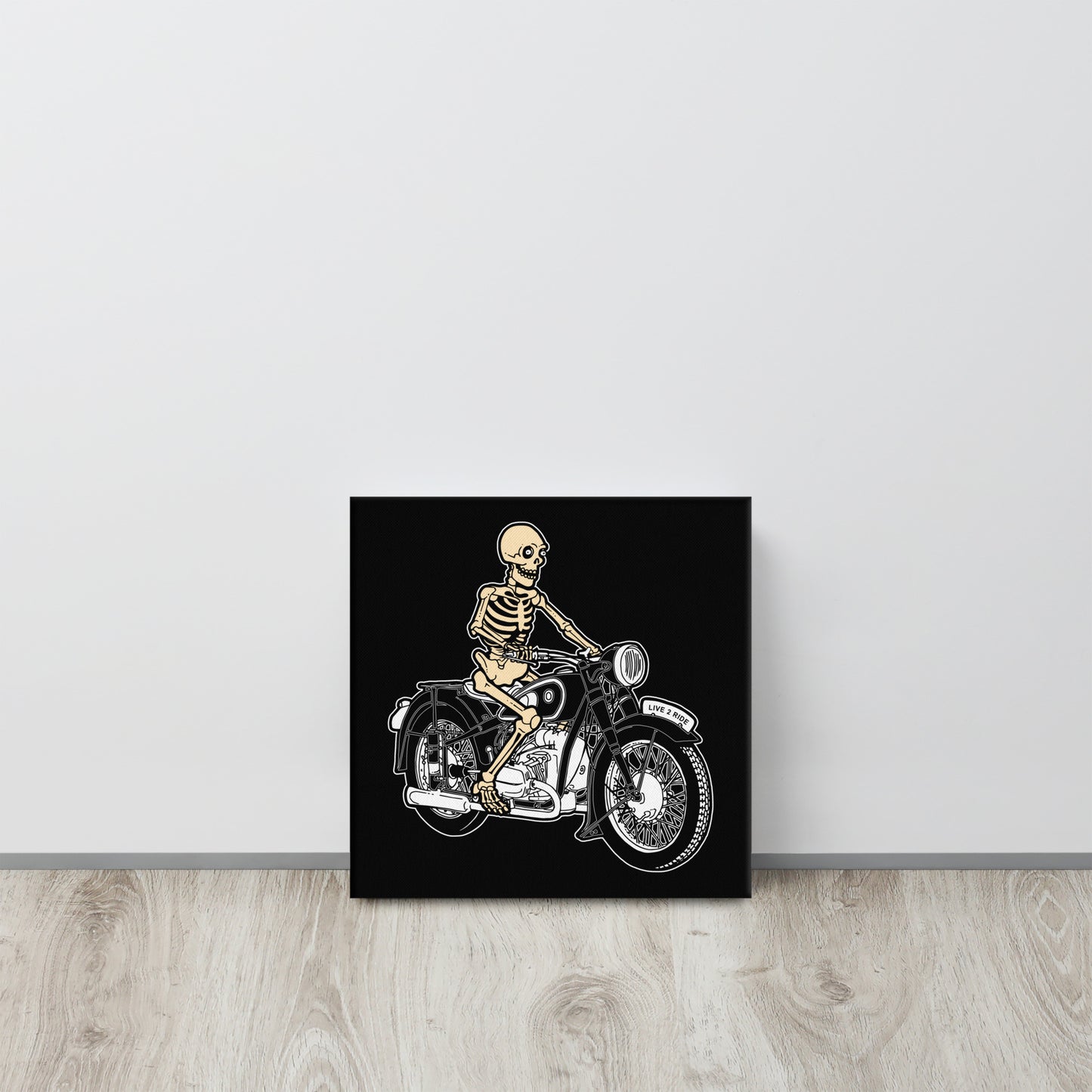 Skeleton Rider - 12x12 Canvas