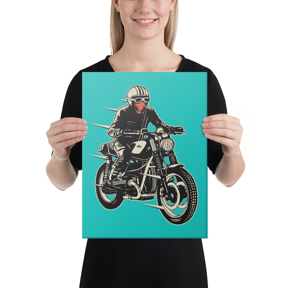 Masked Rider - Tall Canvas Print