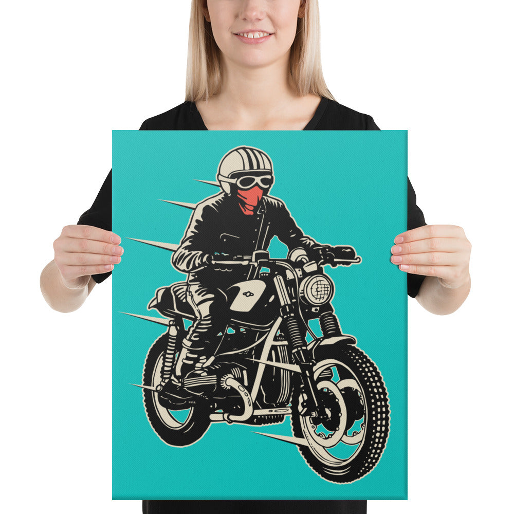 Masked Rider - Tall Canvas Print