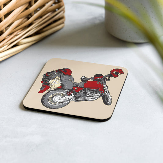 Loaded R100GS - Cork-back coaster