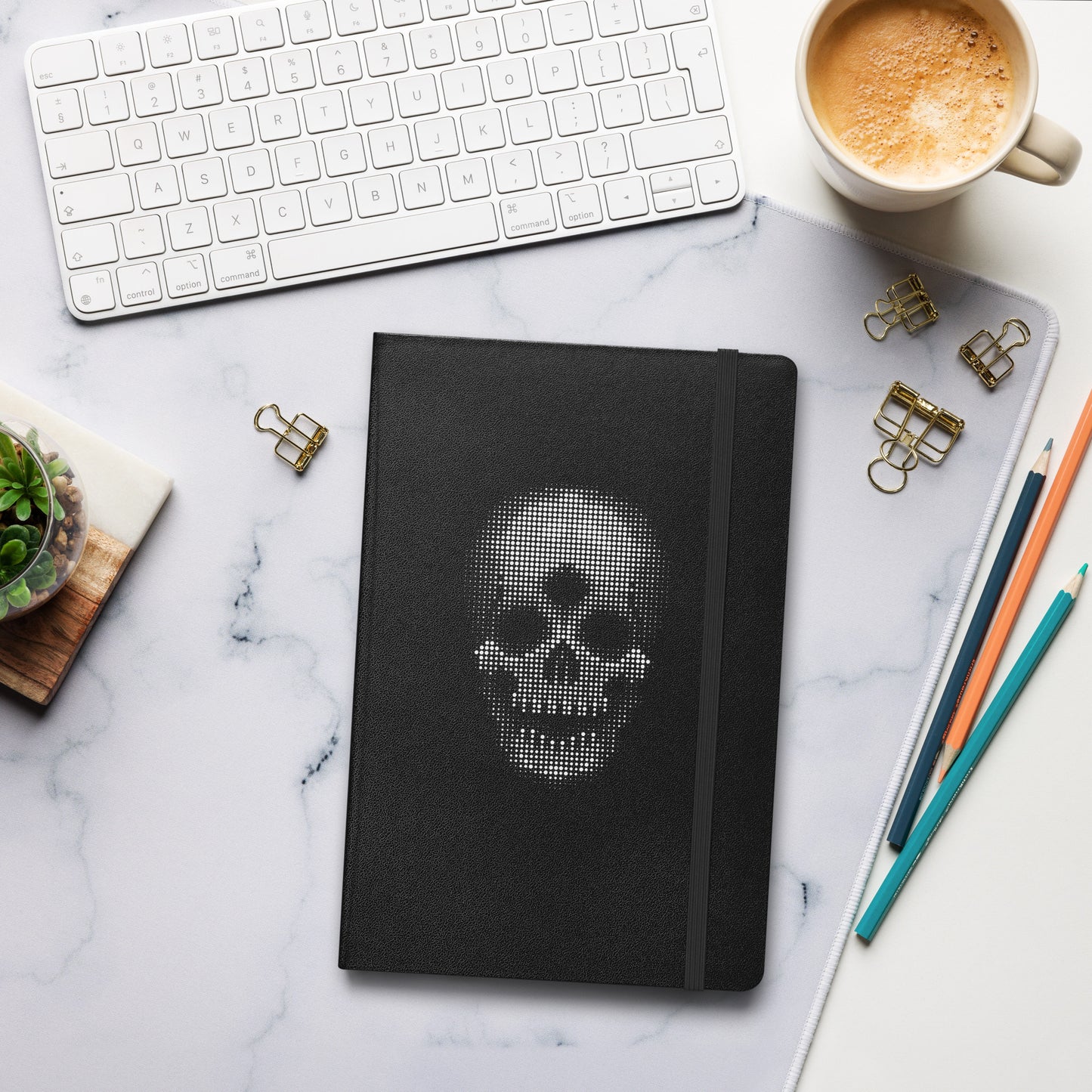 3 Eyed Skull - Hardcover bound notebook