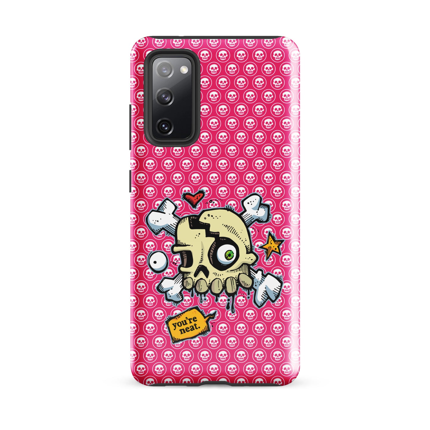 Tough case for Samsung® - PINK Skulls