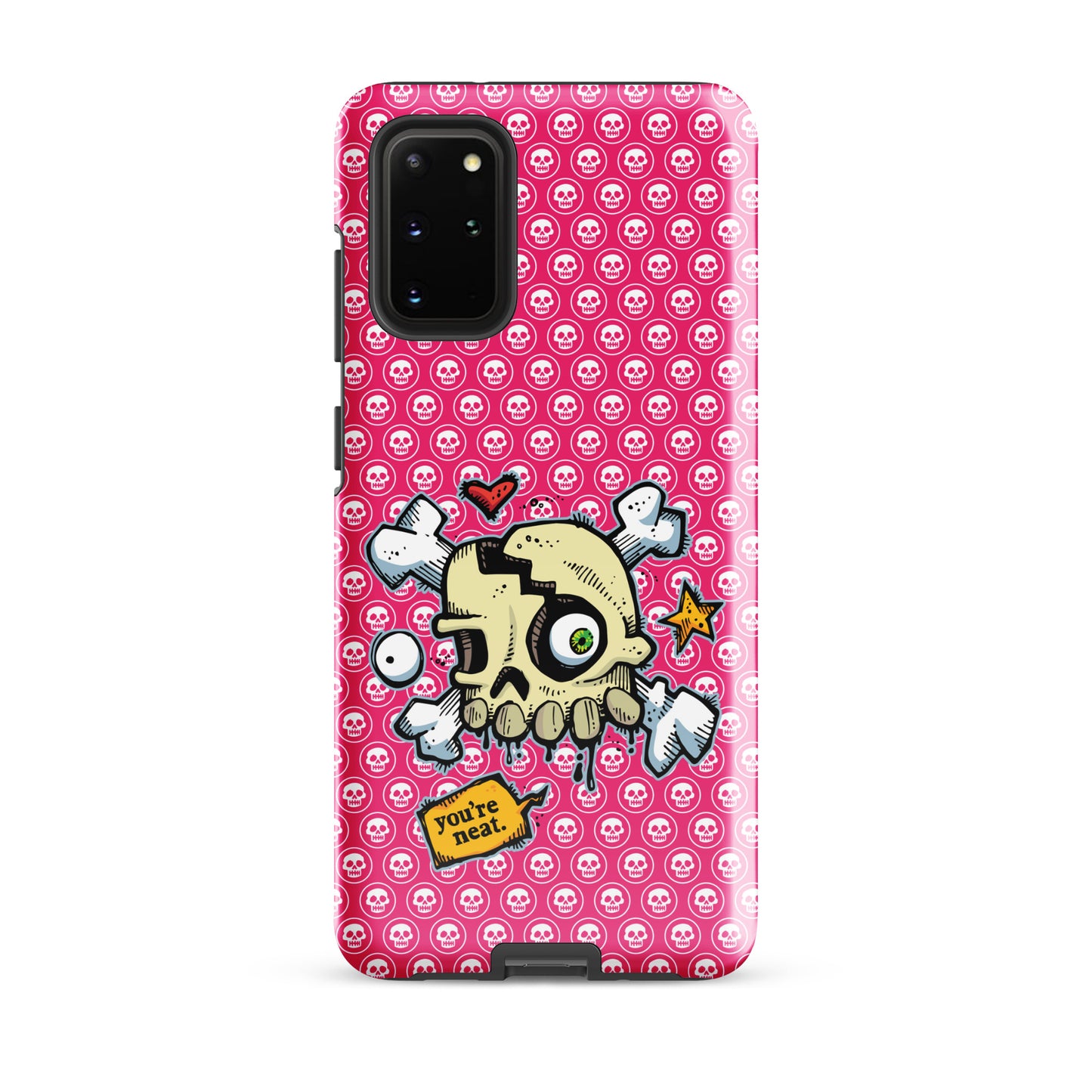 Tough case for Samsung® - PINK Skulls