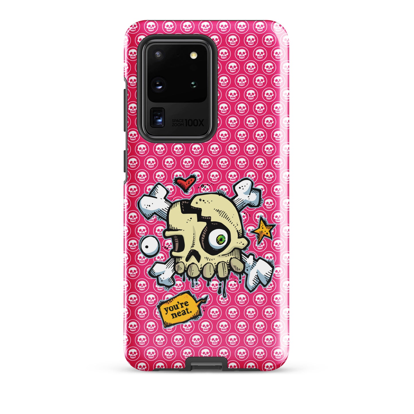 Tough case for Samsung® - PINK Skulls