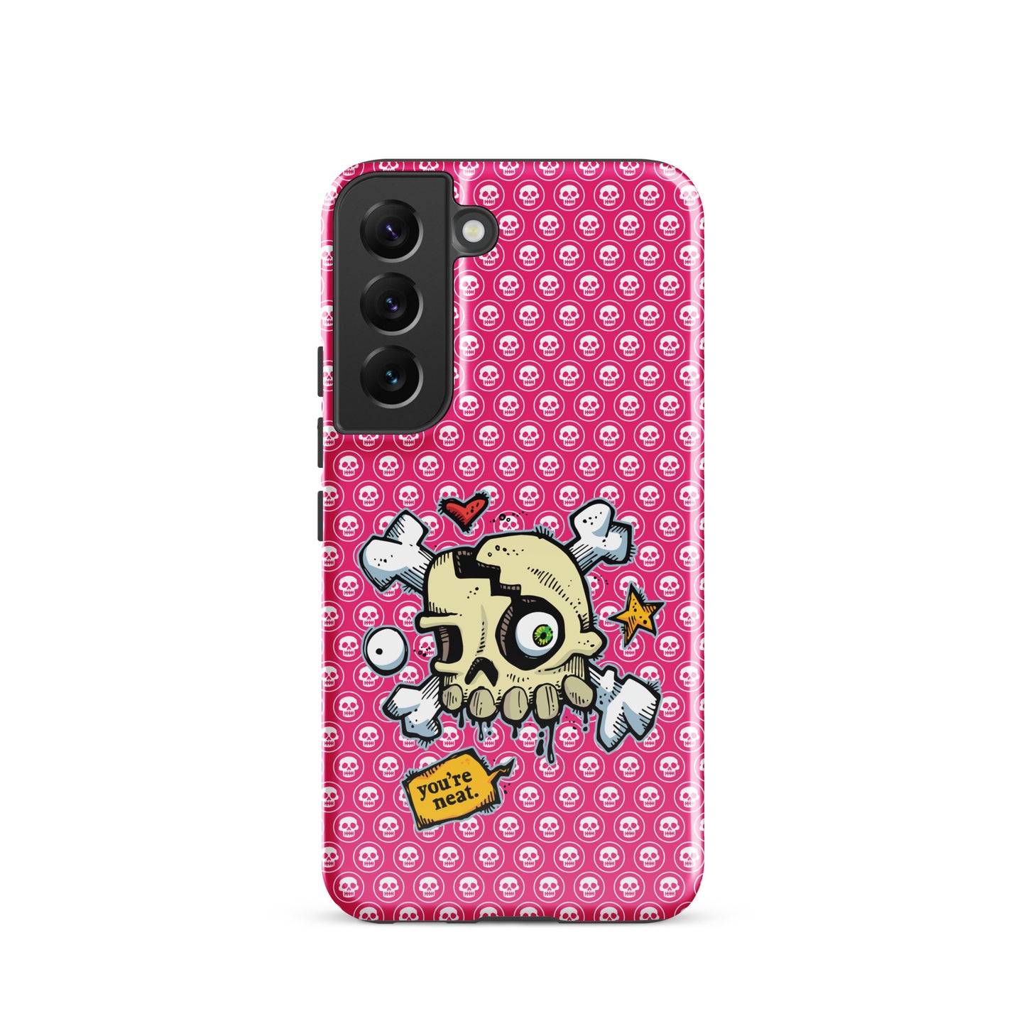 Tough case for Samsung® - PINK Skulls