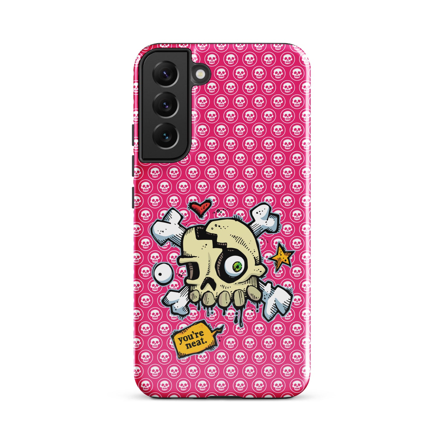 Tough case for Samsung® - PINK Skulls