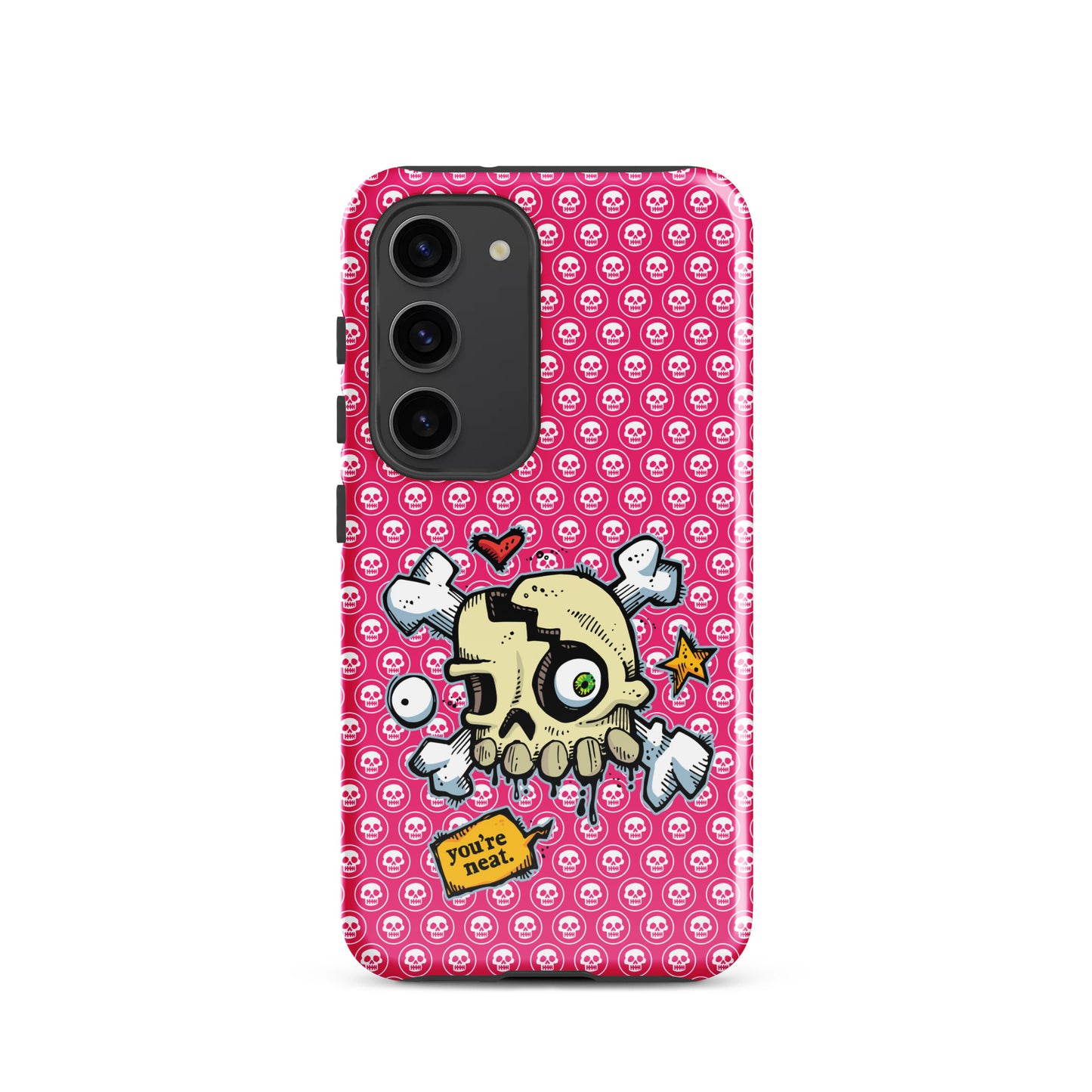 Tough case for Samsung® - PINK Skulls