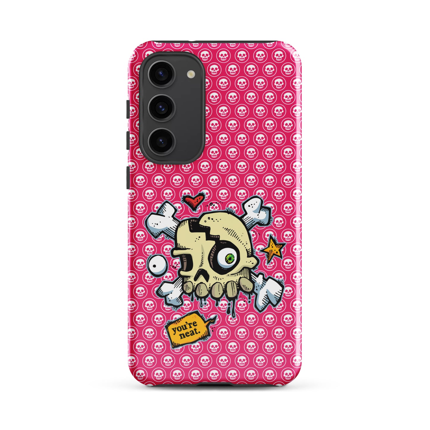 Tough case for Samsung® - PINK Skulls