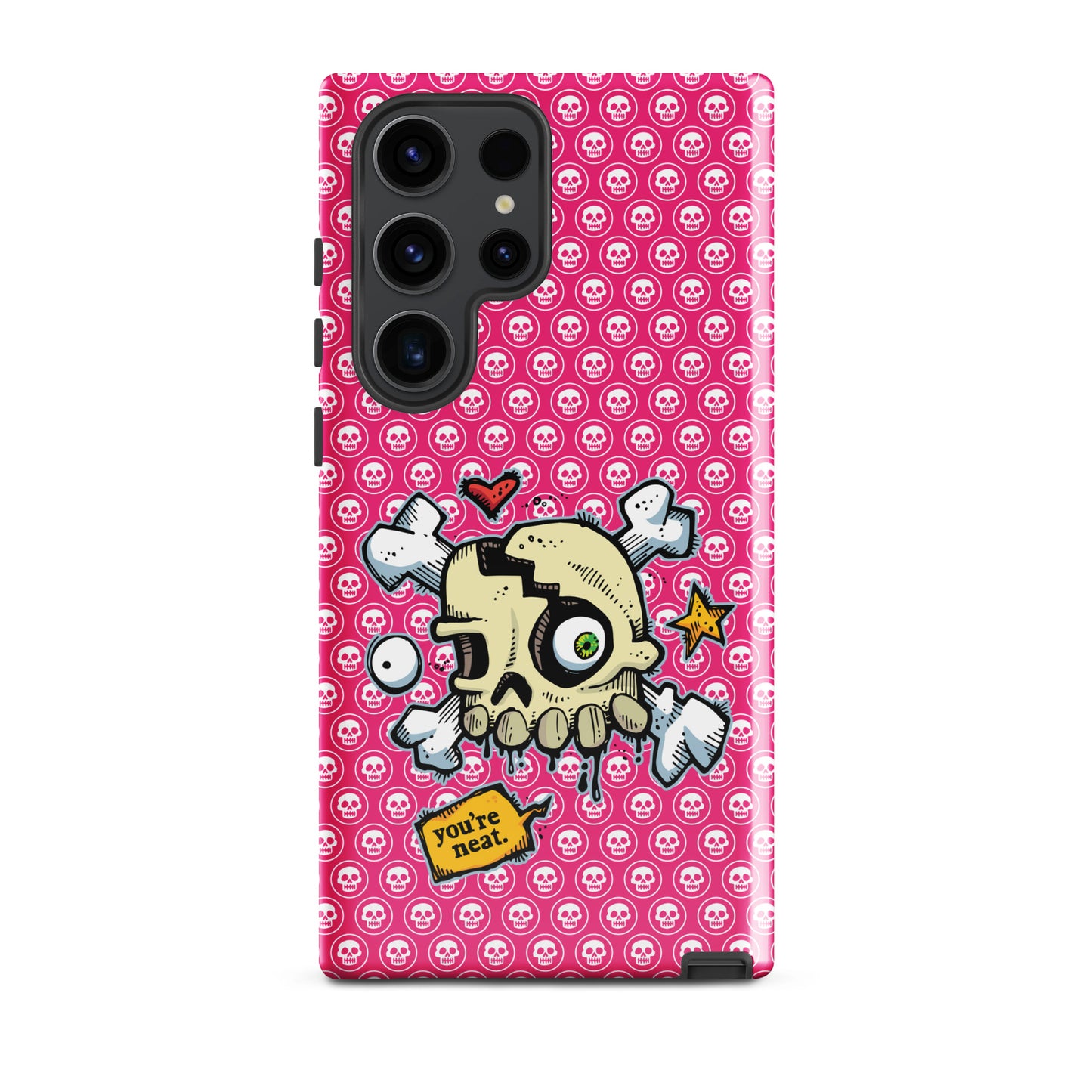 Tough case for Samsung® - PINK Skulls