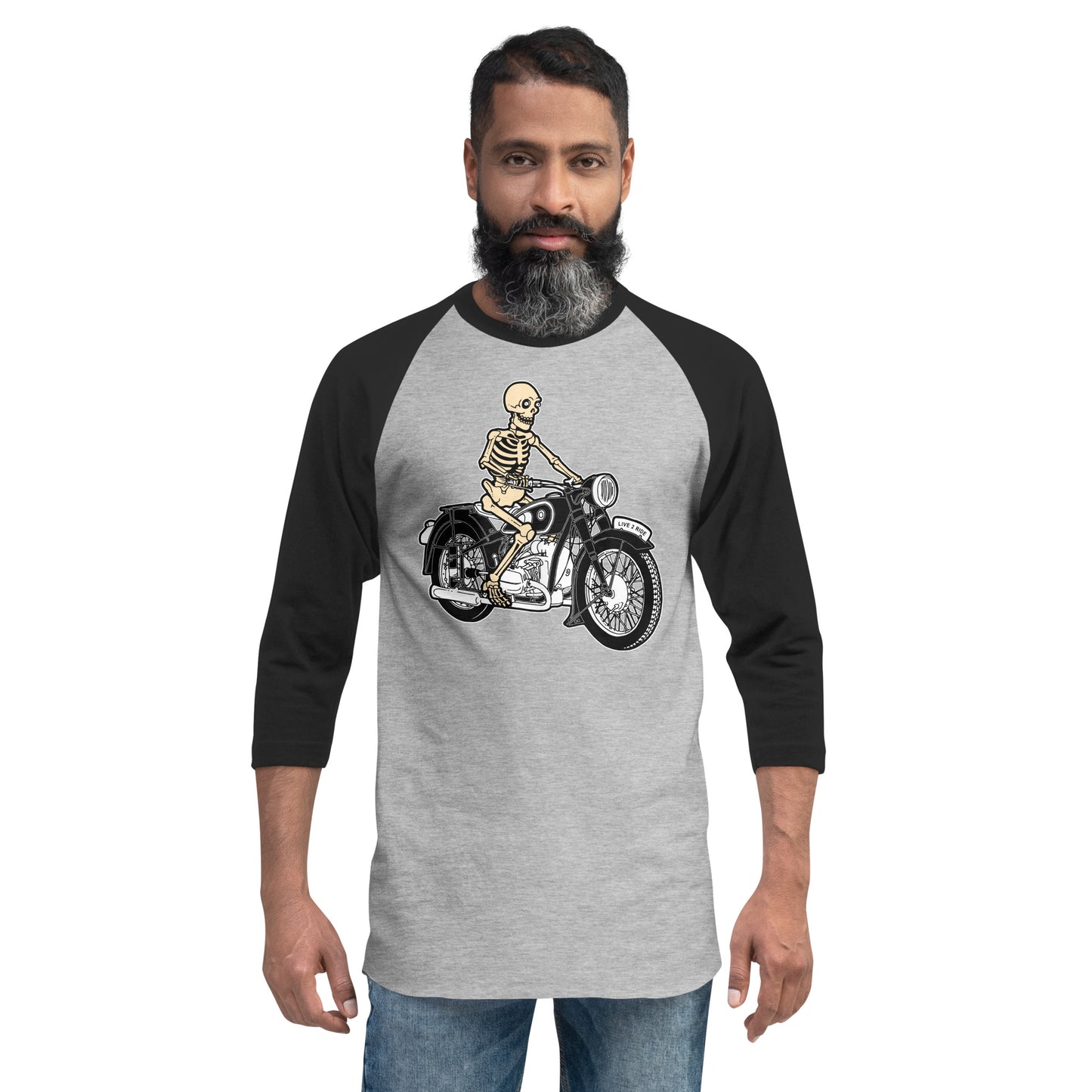 Skeleton Rider 1936 R66 - 3/4 sleeve raglan shirt