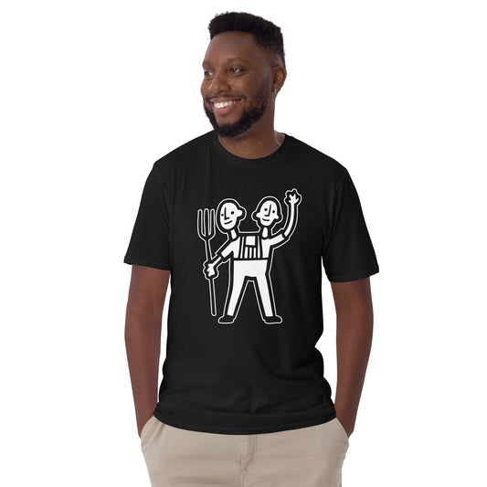 2-Headed Farmer {classic} - Soft Unisex T-Shirt