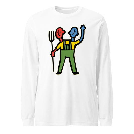 2-Headed Farmer {classic color} - Long Sleeve Tee