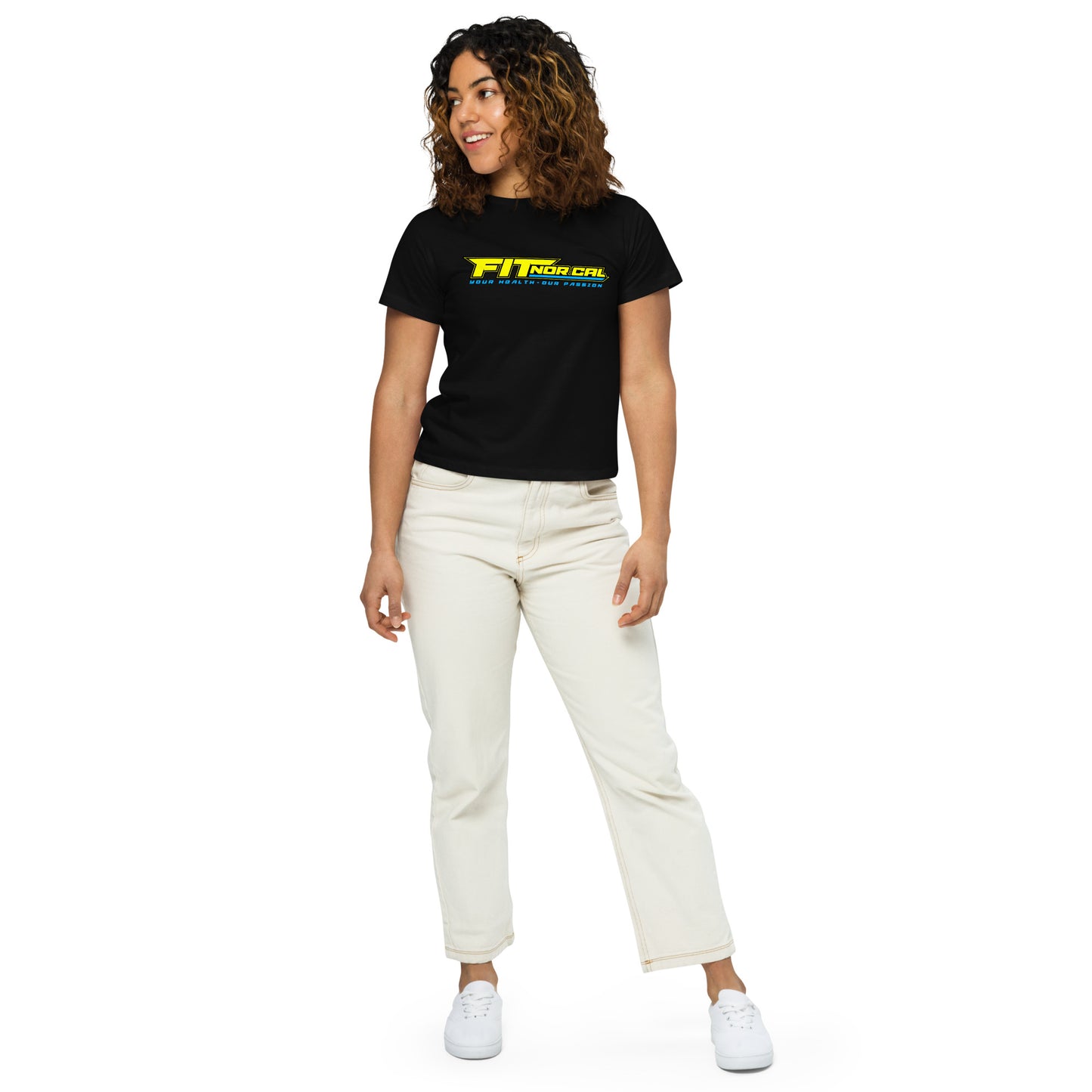 Women’s high-waisted Tee - BLACK